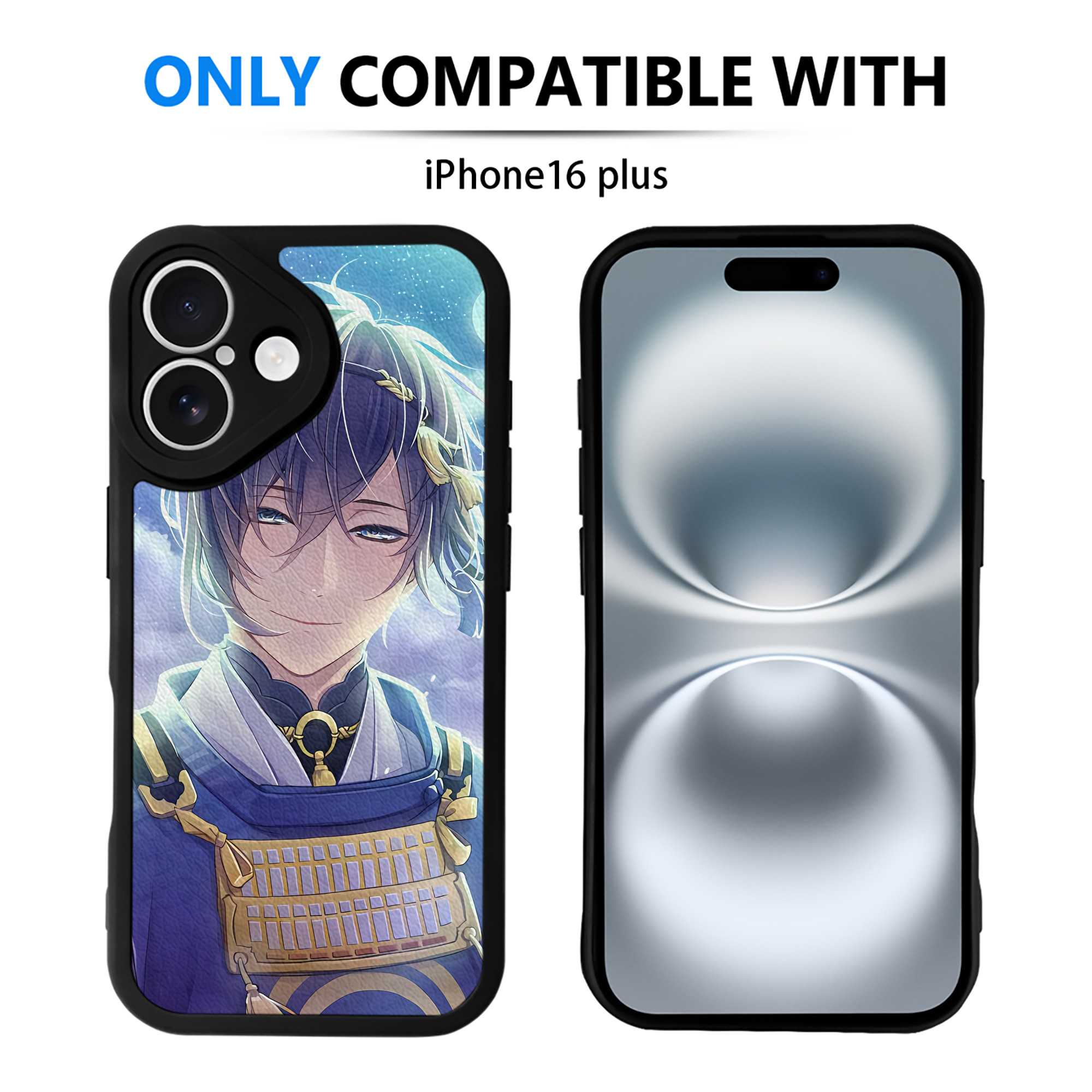 （画像用） 刀剣乱舞 Touken Ranbu 【iPhone 16シリーズ対応】シリコンスマホケース（レザー調） 材質：シリコン